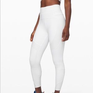 White Lululemon leggings